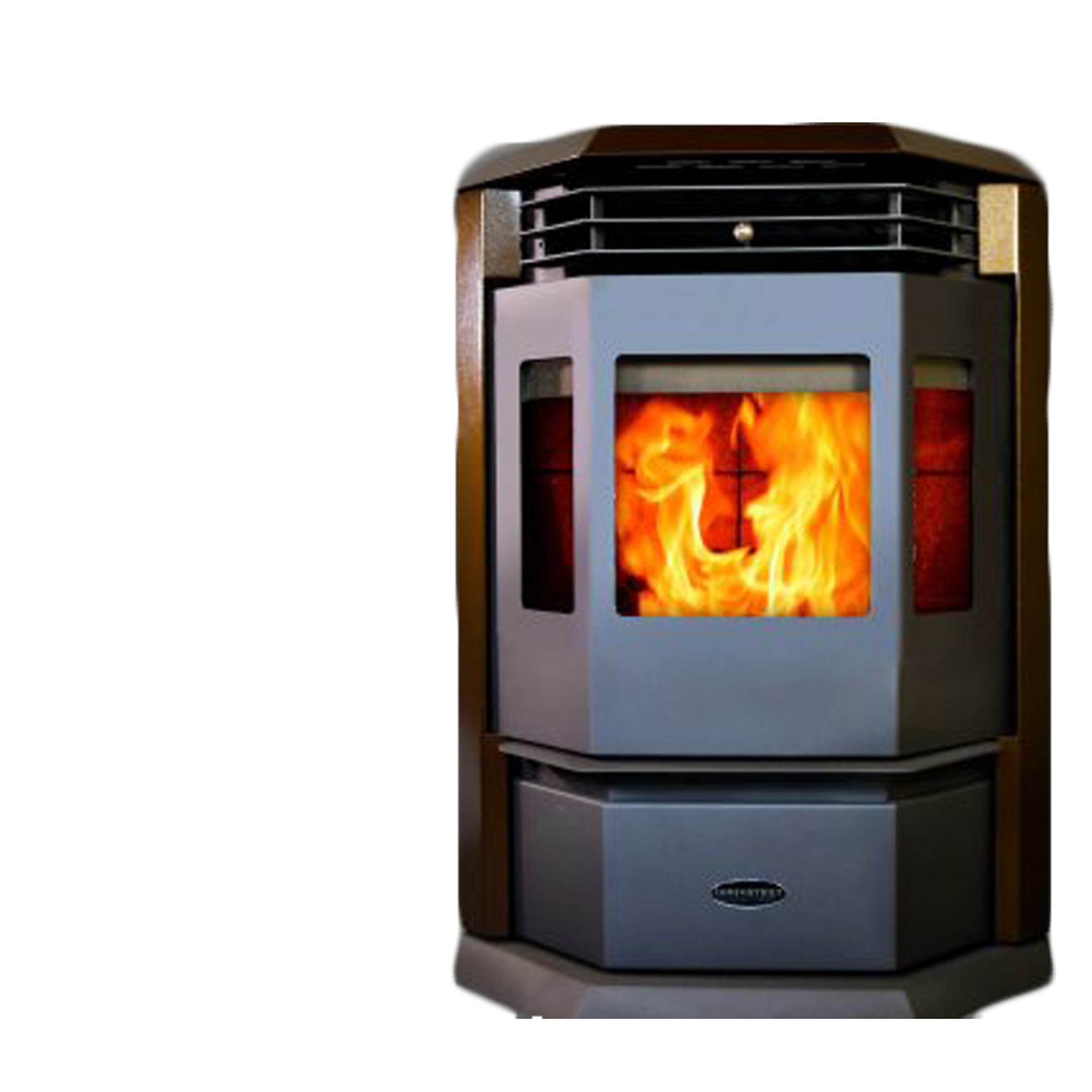 ComfortBilt, Pellet Stove, Heat Output 41000 Btu/hour, Heating Capability 2800 ft², Model# HP22-Brown
